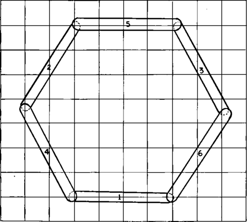 Pattern for First Row of Hexagonal