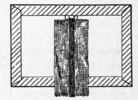 Laps Glued Over Edge Of Case And Sections Ready To Glue Into Case