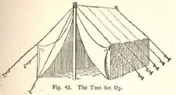 Fig. 42. The Tent Set Up.