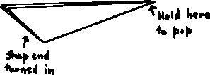 Fold the top edges down