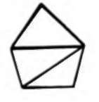 fold down the top points one in back