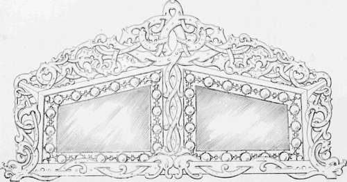 Carved Fire screen in the Scandinavian or Viking Style. By Karl von Rydingsvard,