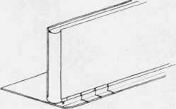 Fig. 25.   Snipping inside corners off boards.