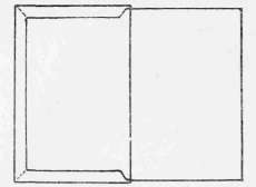 Fig. 40.   Book prepared for leather joints.