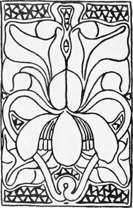 Orchid Panel for Pyrogravure, with Pierced