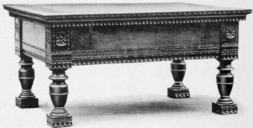Walnut Stool. Italian Sixteenth Century.