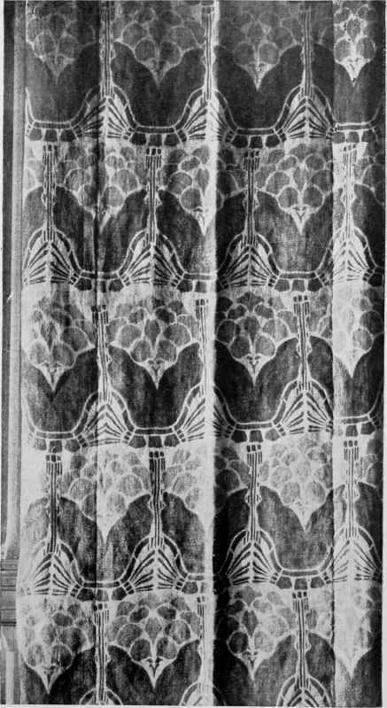 Block Printed Drapery Seen At The Pratt's Institute