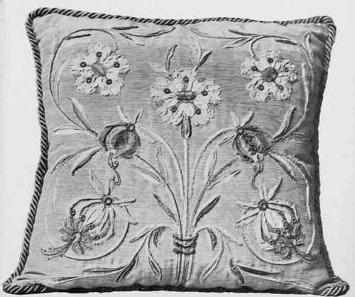 Conventional Flower Motifs Are Most Effective For Ribbon Embroidery