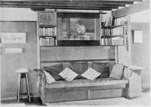 Divan And Bookcase Made By Mr. II. W. Hetzel