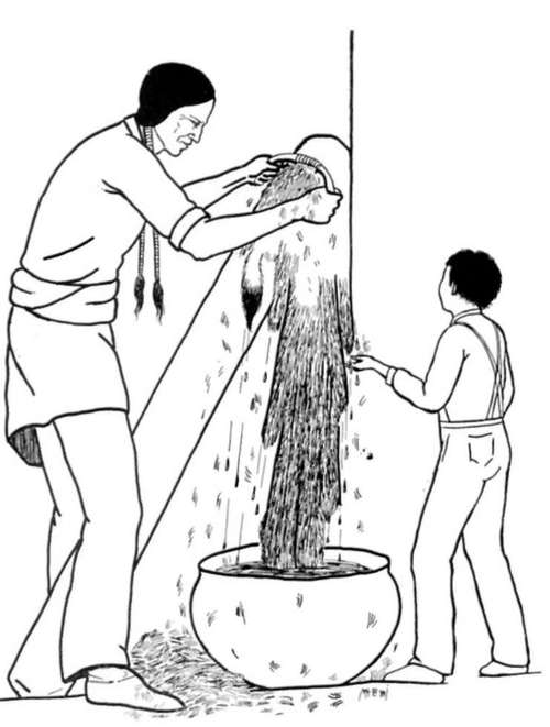Dehairing a buckskin