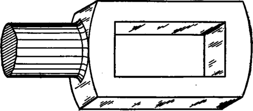 Connecting Rod with Rectangular Starting Hole.