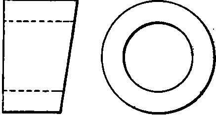 Cylinder with Faces not Parallel.