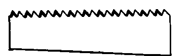 Compass Saw Teeth.