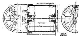 Detail of Hoisting Drum to Cany Wire Rope.