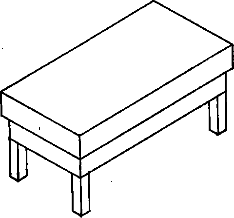 Isometric of a Carpenter's Bench.