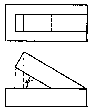 Plan and Elevation of Wooden Brace.