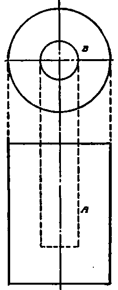 Projections of Cylinder with Circular Hole.