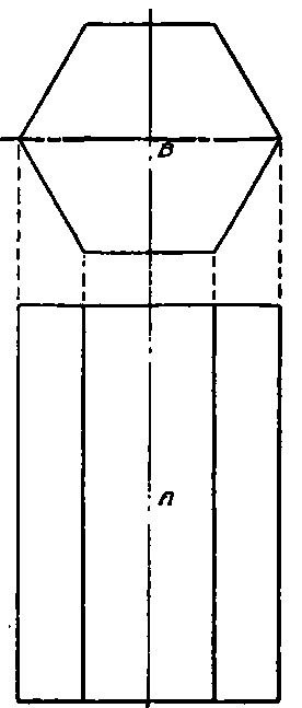 Projections of Hexagonal Bar.