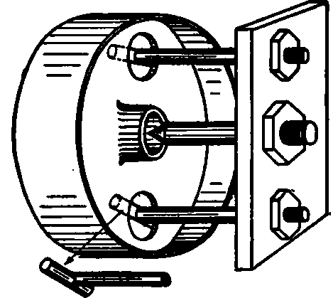 Simple Rigging for Removing Ford Clutch Disk.