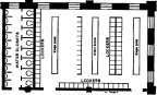 Plan, showing Arrangement of Wash Room.