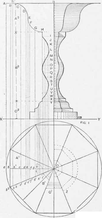Octagonal Fountain in Sheet Metal.
