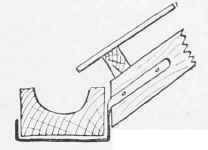 Roof of Corrugated Iron and Felt.