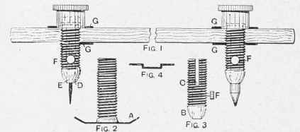 Trammel Heads made from Dunlop Tyre Valves.