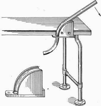 Fig. 259.   Form for Bending Small Pipes by Hand.