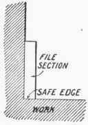 Fig. 132.   File with Safe Edge.