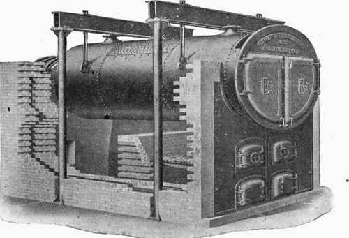 Fig. 158.   Return Tubular Boiler.