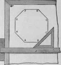 Fig. 193.   To Draw a Regular Octagon upon a Given Side.