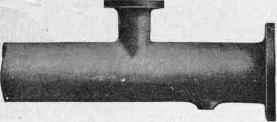 Fig. 60.   Branch and Boss on Centre Line of Pipe.