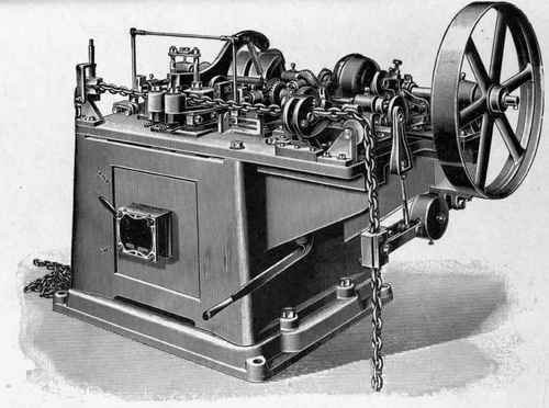 Pig, 37. Automatic Chain Welding Machine, for Large Chains.