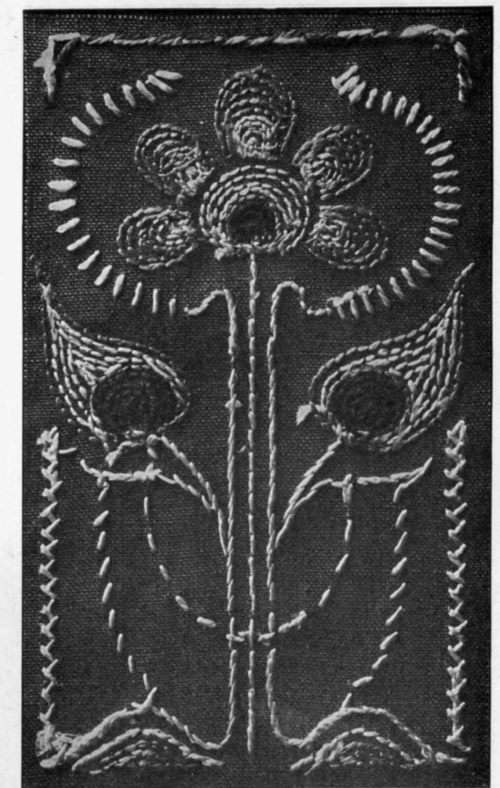 18. Chain Stitch Sampler (BACK).