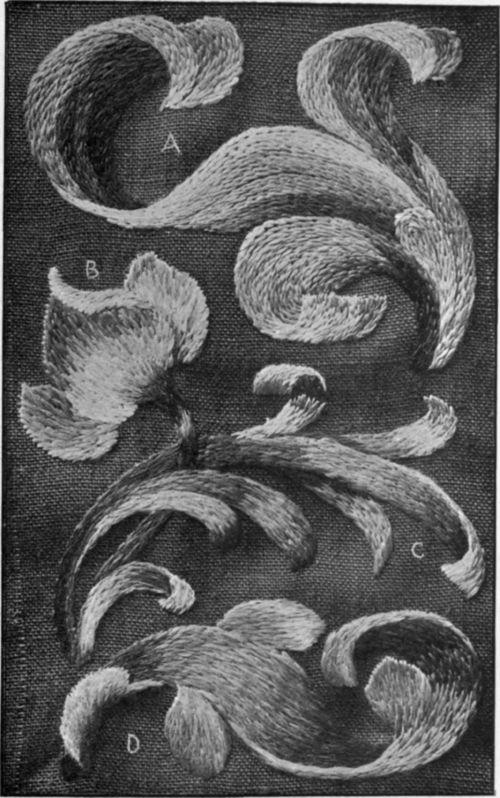 41. Offshoots From Satin And Crewel Stitches
