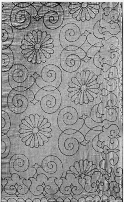 69. Quilting, Done In Chain Stitch From The Back