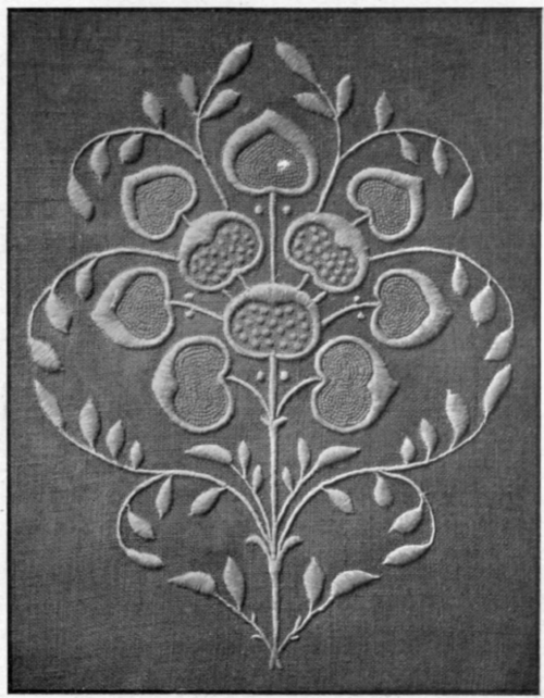 93. White Work With Seeding And Matting