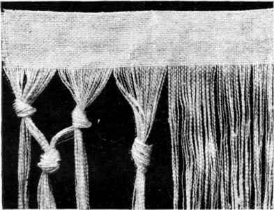 Commencing the Fringe for the  design below.