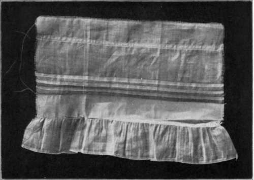 A Trial Piece, Giving Practice On The Hemmed Seam, Tucking, And Putting A