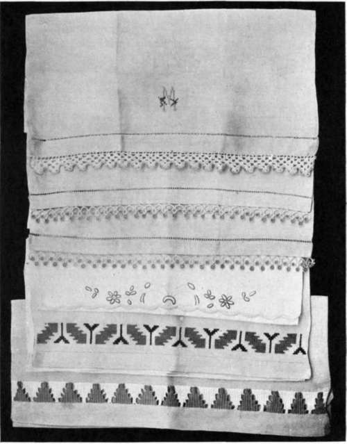 Towels Selected From The Work Of A Seventh Grade