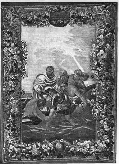 Plate no. 331. Two XVII century tapestries: one made in Paris, the other in Brussels.