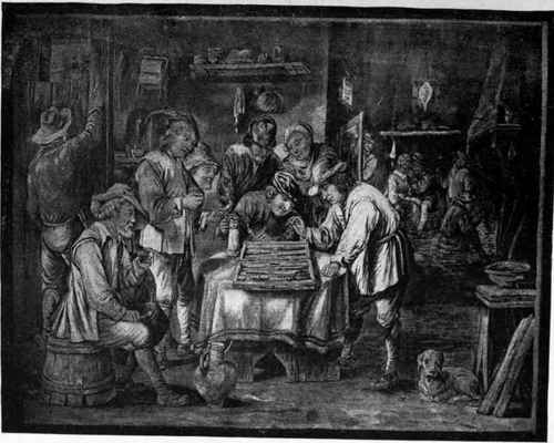 Plate no. 337. A Game of Backgammon.