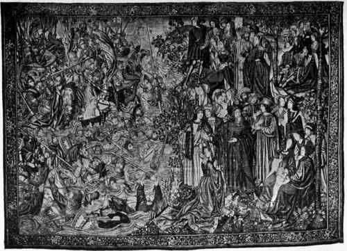 Plate no. 349. Crossing the Red Sea, a Late Gothic tapestry in the Boston Museum of Fine Arts, one of the best examples of the weavers' art this side of the Atlantic.