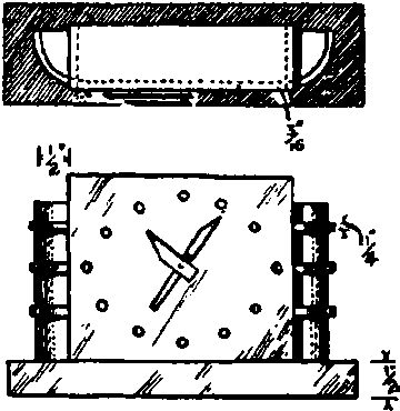 Plan And Elevation Of The Clock Described In Project 39