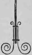 Design for Fire screeu in light iron work.