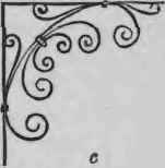 Light iron brackets.