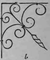 Light iron ornamental brackets.