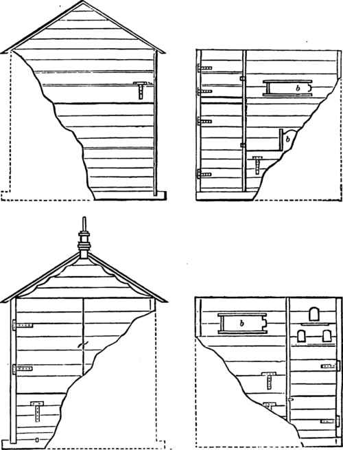 To show arrangement of Nest boxes and Slip doors.