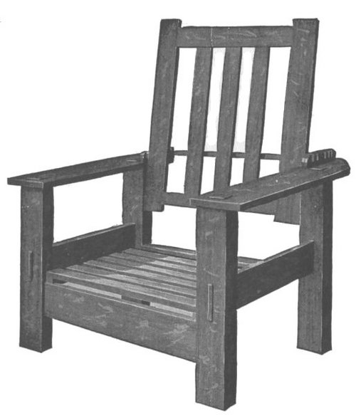 Complete Morris Chair Without Cushion
