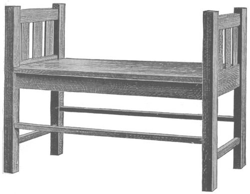 Seat Made of Quarter Sawed Oak